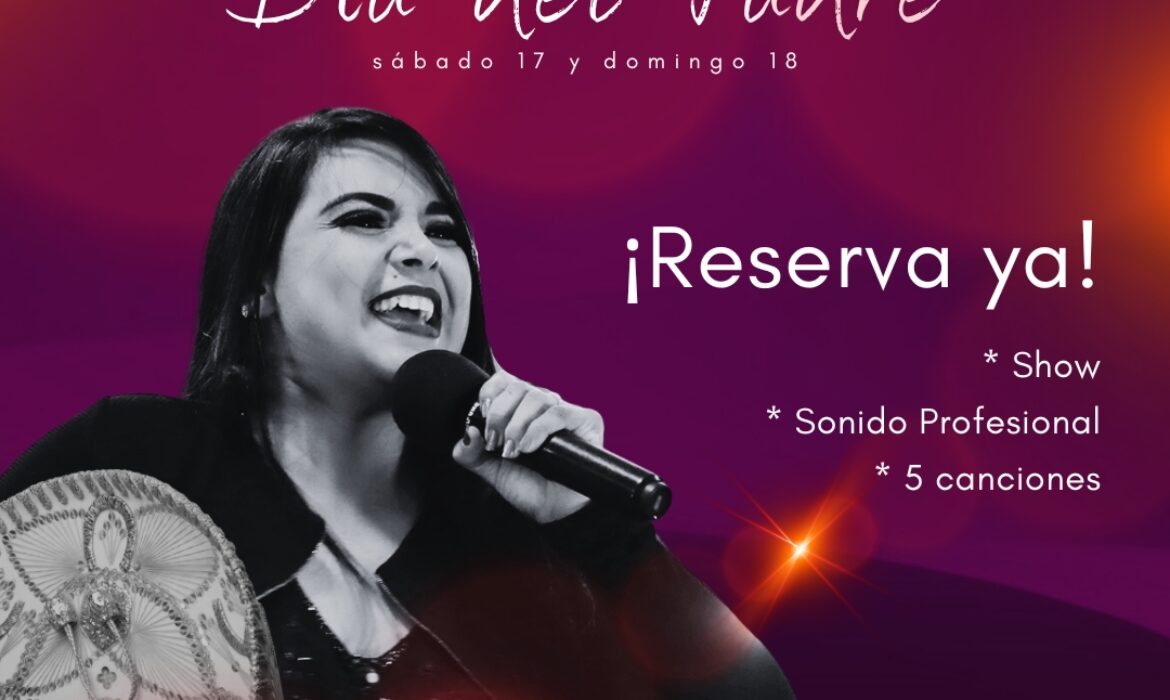 Serenata para papa con karen vargas anuncio
